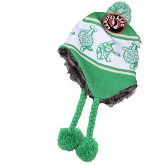 Grateful Dead Terrapins Ski Hat ~ Green ~ Officially Licensed ~ Brand New! - Picture 1 of 2